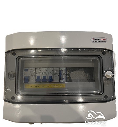 Kutia elektrike Stotinka për filtrin, dritën, pompen